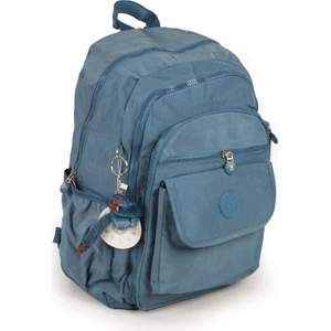 571 Krinkıl / Klinkır Su Geçirmez Hafif Çok Gözlü Spor, Seyahat, Okul, Laptop Sırt Çantası Mavi 2A
