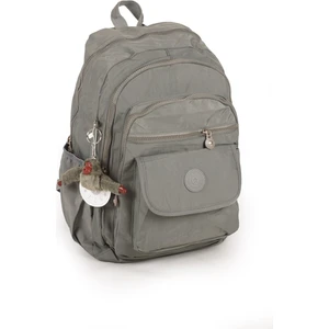 571 Krinkıl / Klinkır Su Geçirmez Hafif Çok Gözlü Spor, Seyahat, Okul, Laptop Sırt Çantası Gri 2A
