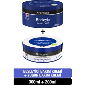 Norveç Formülü Besleyici Bakım Kremi 300 ml +Yoğun Nemlendirici Bakım Kremi 200 ml