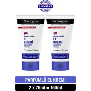 Norveç Formülü El Kremi Parfümlü 75 Ml X 2 Adet