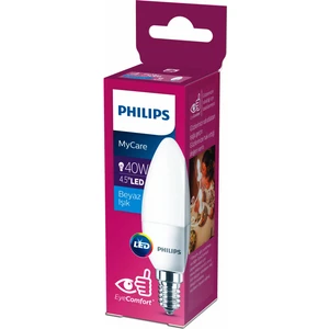 PHILIPS LED 40W MUM AMPUL BEYAZ IŞIK E14 İNCE DUYLU