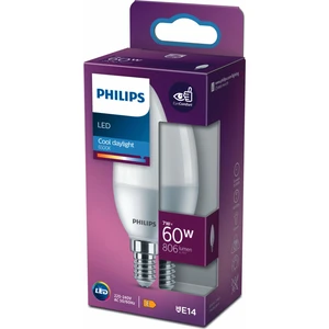 PHILIPS LED 60W MUM AMPUL BEYAZ IŞIK E14 İNCE DUYLU