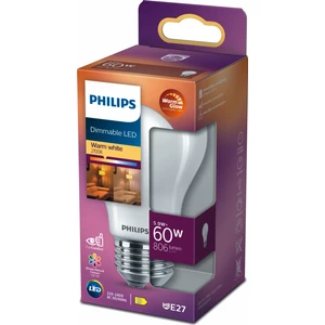 PHILIPS FILAMENT 60W BUZLU DİMLENEBİLİR AMPUL SARI IŞIK 2700K