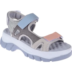 Sms Cırtlı Comfort Kadın Sandalet SMS-4740   GRİ MULTİ