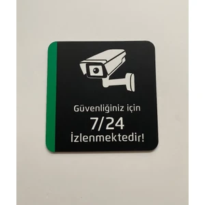 Güvenlik Kamerası Uyarı Levhası