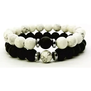 Havlit Oniks Doğaltaş Kombin Ikili Bileklik