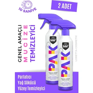 Pak 2 Li2 500 ml Mucize Köpük Temizleyici Sprey Yağ Sökücü Yüzey Temizleyici Parlatıcı