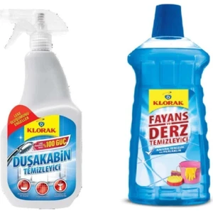 Klorak Fayans ve Derz Temizleyici + Duşakabin Temizleyici