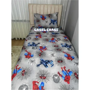 Garden Home Örümcek Adam Nevresim Takımı (Lastikli Çarşaf) Spiderman 769639788129