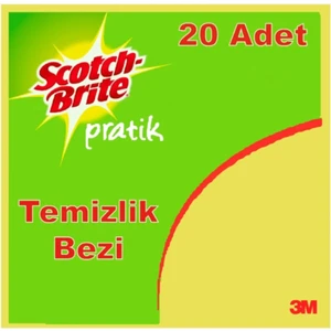 Scotch Brite Sarı Temizlik Bezi 20'l