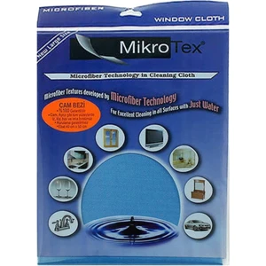 Mikrofiber Cam Bezi 4 Adet Mavi (EBAT:40X50
