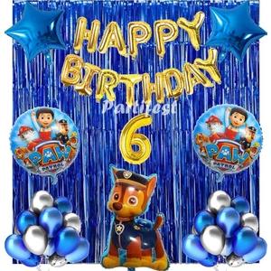 Parti Station Paw Patrol Balon Seti Paw Petrol 6 Yaş Balon Seti Paw Patrol Doğum Günü Set Paw Patrol Chase