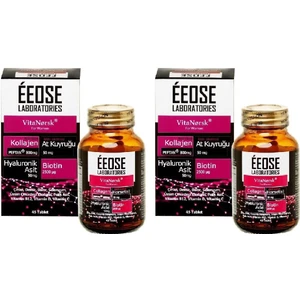 Kollajen Tablet + Hyaluronik Asit + At Kuyruğu + Biotin + C Vitamini 45 Tablet X 2 Adet