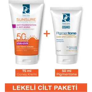 Dermo Clean Sunsure Leke  Güneş Koruyucu ve Cilt Krem Paketi