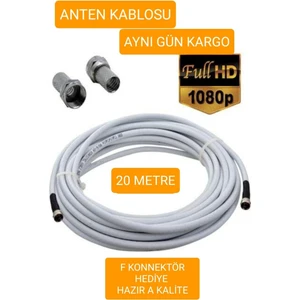 Oem Çanak Anten,uydu,televizyon Kablosu Rg6 Hd 20 Metre