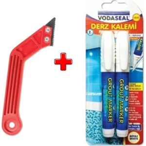 Beyaz Derz Kalemi 2li Set + Derz Kazıyıcı