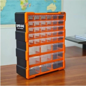 Super Bag Mono Blok Çekmece Seti 39'lu Büyük Boy Hobby Organizer Seti 6001