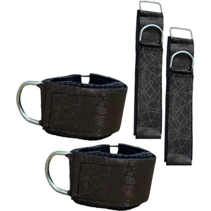 Deri Ayak Bilek Aparatı - Direnç Lastiği Ayak Aparatı - El ve Ayak Bilek Kayışı - 1 Çift