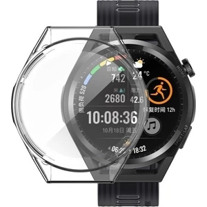 Huawei Watch Gt Runner Uyumlu Önü Kapalı Silikon Ekran ve Kasa Koruyucu Kılıf