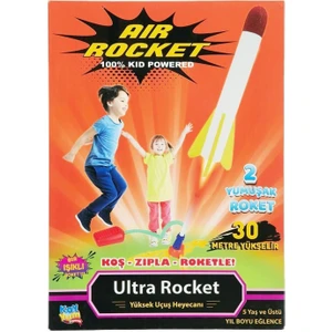 Air Rocket Işıklı Ultra Uçan Duello Oyuncak Seti-1 Işıklı, 1 Işıksız Yedek Roketli