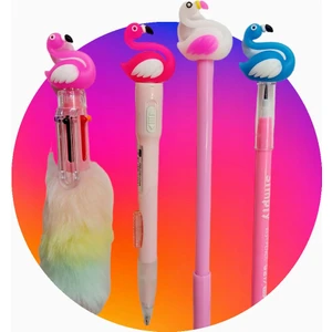 Sevgi Kırtasiye Flamingo Süslü Hediyelik Kalem Seti