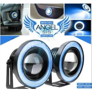 EKS Ticaret Universal Angel Sis Farı 76MM Buz Mavi Üniversal Mercekli Sis