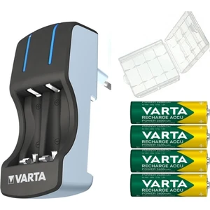 Pocket Charger Şarj Cihazı+4 Adet 2600 Aa Şarjlı Kalem Pil Varta