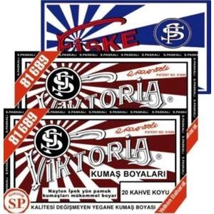 Kumaş Boyası Koyu Kahve 2pk+Fiske Sabitleme 1pk