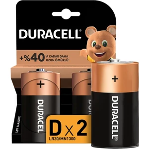 Alkalin D Büyük Boy Pil 2'li Paket