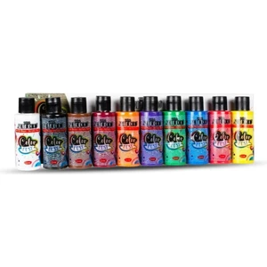 50 ml Ana Renkler Akrilik Boya 10 Lu Set