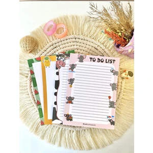 EKS Ticaret Aşktan Basım Hizmetleri Aşktan Basım 4lü Note Pad To Do List Bloknot 10X14 cm