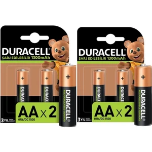 Şarj Edilebilir Basic Aa Kalem Piller, 4 Adet 1300 Mah Pil