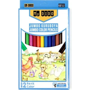 My Dido Südor 12 Li Renk Jumbo Üçgen Büyük Boy Kuru Boya Kalemleri