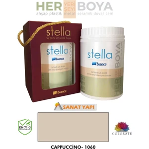Stella Su Bazlı Saf Akrilik Boya 1lt Cappuccino