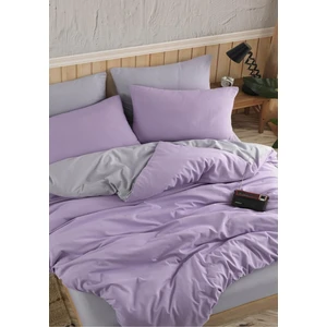 EC Shop Sheri Home Lilac Düz Desen Çift Taraflı Çift Kişilik Nevresim 200 x 220   Pamuk01453020
