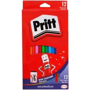 12 Renk Silinebilir Pastel Mum Boya Uzun