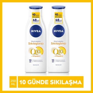 NIVEA Sıkılaştırıcı Vücut Losyonu 250 ml X2 Adet Q10,vitamin C,48 Saat Nemlendirme,10 Günde Sıkılaş