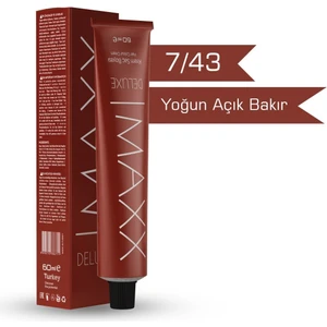 Maxx Deluxe 7.43 Yoğun Açık Bakır Krem Tüp Boya -60ML