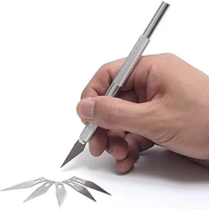 Hassas Bıçağı, Paslanmaz Çelik Hassas Kesim Bıçağı + 5 Ad.yedek Bıçak