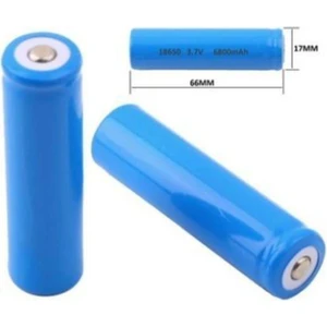 Şarjlı Pil Li-Ion 18650 3.7V 6800 Mah Şarjlı El Feneri Powerbank Pili 6800SAJLIPIIL