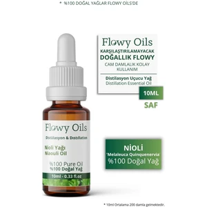 Flowy Oils Nioli Yağı Saf Sertifikalı %100 Doğal Bitkisel Uçucu Yağ Niaouli Essential Oil 10ML