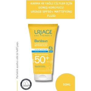 Bariesun MAT Fluid Spf 50+ 50 ml Karma ve Yağlı Ciltler için Yüksek korumalı Güneş Kremi  Spf 50+