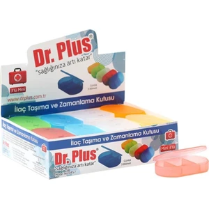 Dr. Plus Mini 3'Lü Günlük Ilaç Taşıma Kutusu  (Kutu=24Adet)