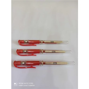 UM-153 Signo Broad Kırmızı Roller Kalem 1,0 mm Uniball UM-153 3'lü Set