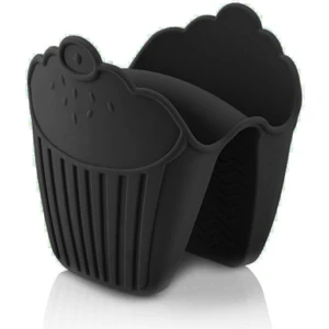 EKS Ticaret Zucy Silikon Siyah Cupcake Şekilli Fırın Eldiveni
