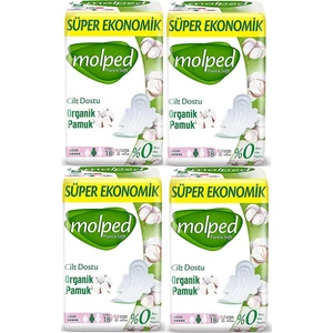 Pure&soft Hijyenik Ped Süper Ekonomik Uzun 18'li 4 Adet