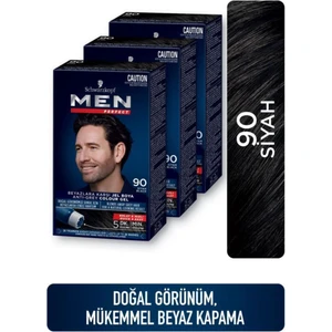 Men Men Perfect Saç Boyası 90 - Siyah x 3 Adet (Yeni Ambalaj)