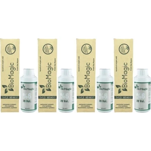 Biomagic Organik Amonyaksız Saç Boyası (Şarap Kızılı-55.55)+Oksidan (4 Adet)
