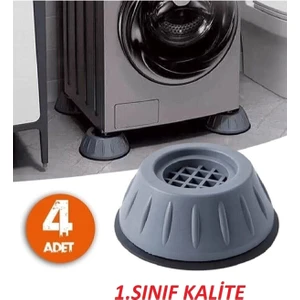 Beyaz Eşya Altlığı Ayağı 4 Adet Çamaşır Bulaşık Makinası Buzdolabı Yükseltici Titreşim Önleyici
