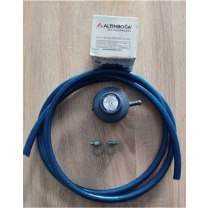 Altıboğa Metal Şişman Tüp Dedantörü Ipragaz Milangaz Uyumlu +2m (8mm) HORTUM+2AD Kelepçe